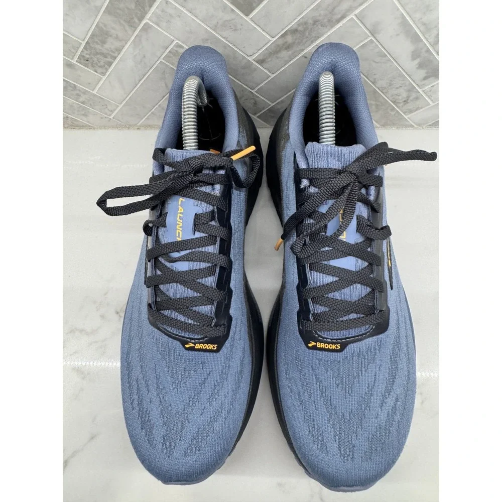 Brooks Launch 11 Running Shoes Mens Size 9 D 9D Blue Black Athletic Sneakers
